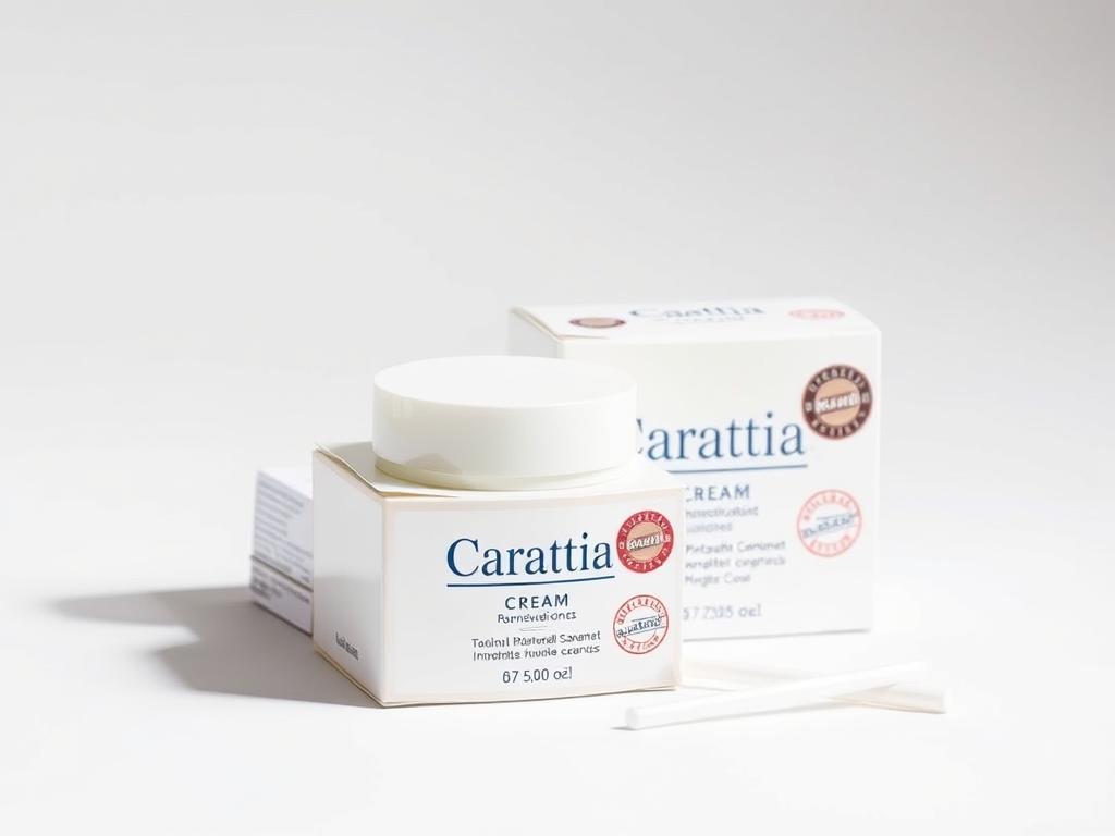 Authentic Carattia Cream package with official seal