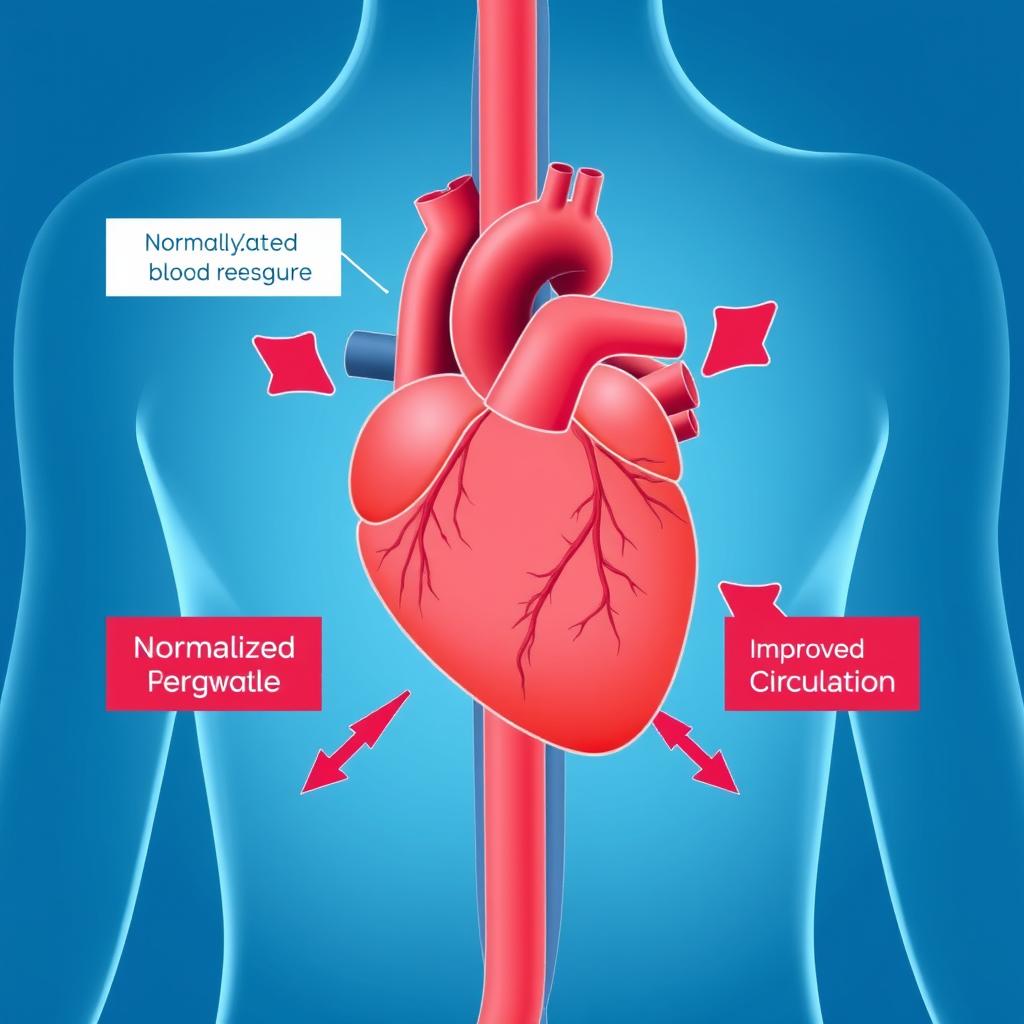 Diagram showing how Cardivitax supports heart health