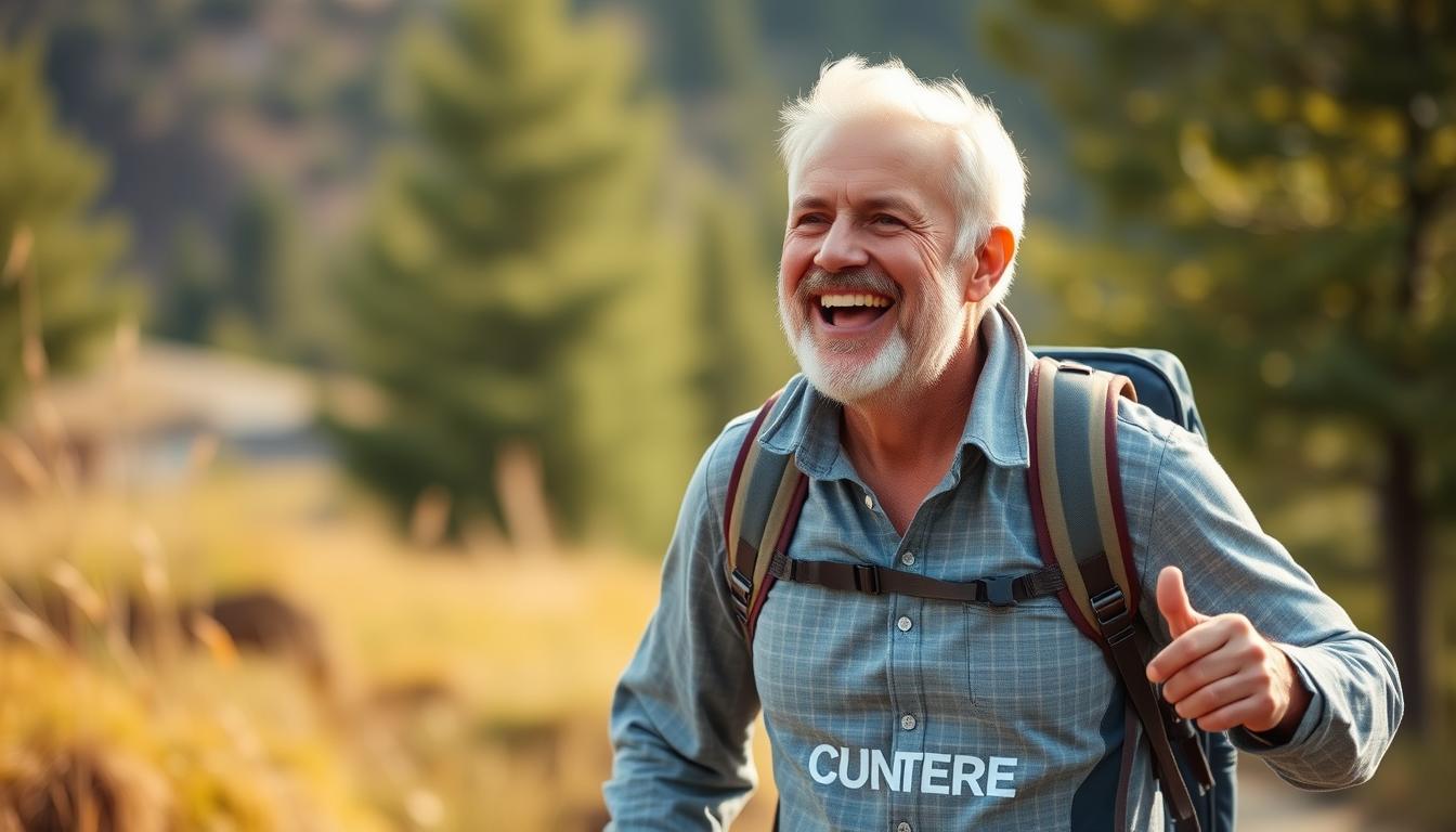 Aktywna osoba korzystająca z zalet Circuvix Control podczas spaceru