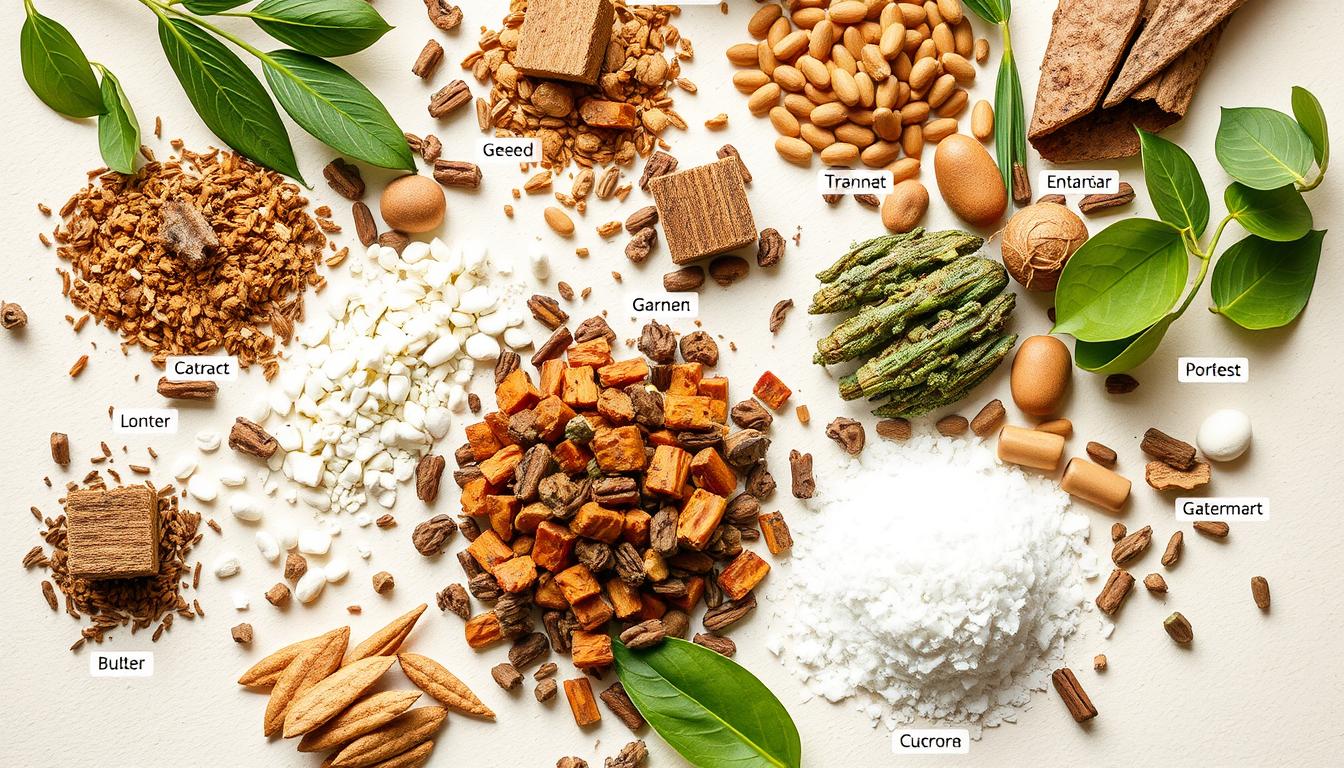 Naturalne składniki Flexavitan w formie graficznej prezentacji