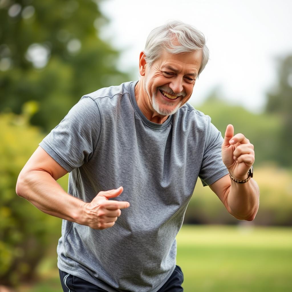 Osoba aktywnie ćwicząca dzięki Flexoni