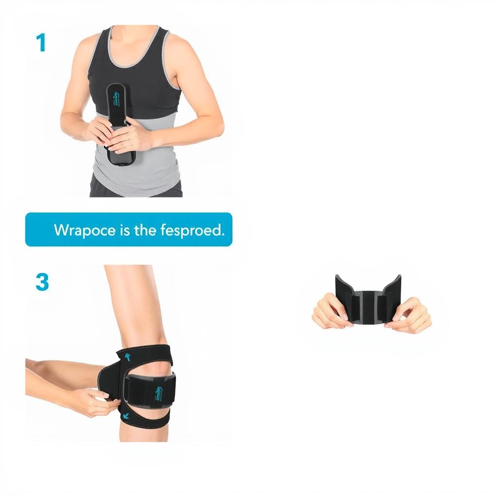 Step-by-step application of Kneeactive Pro