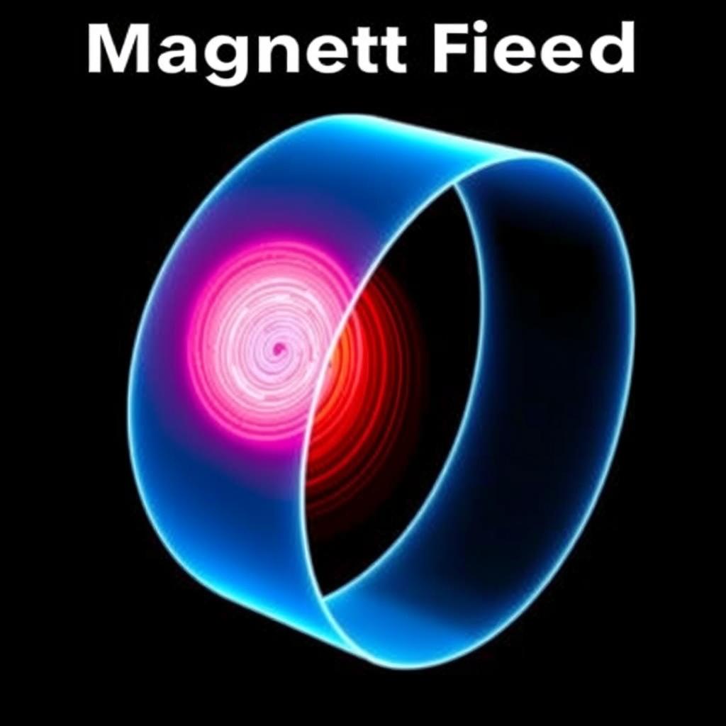 Wizualizacja działania pola magnetycznego MagniCharm Bracelet