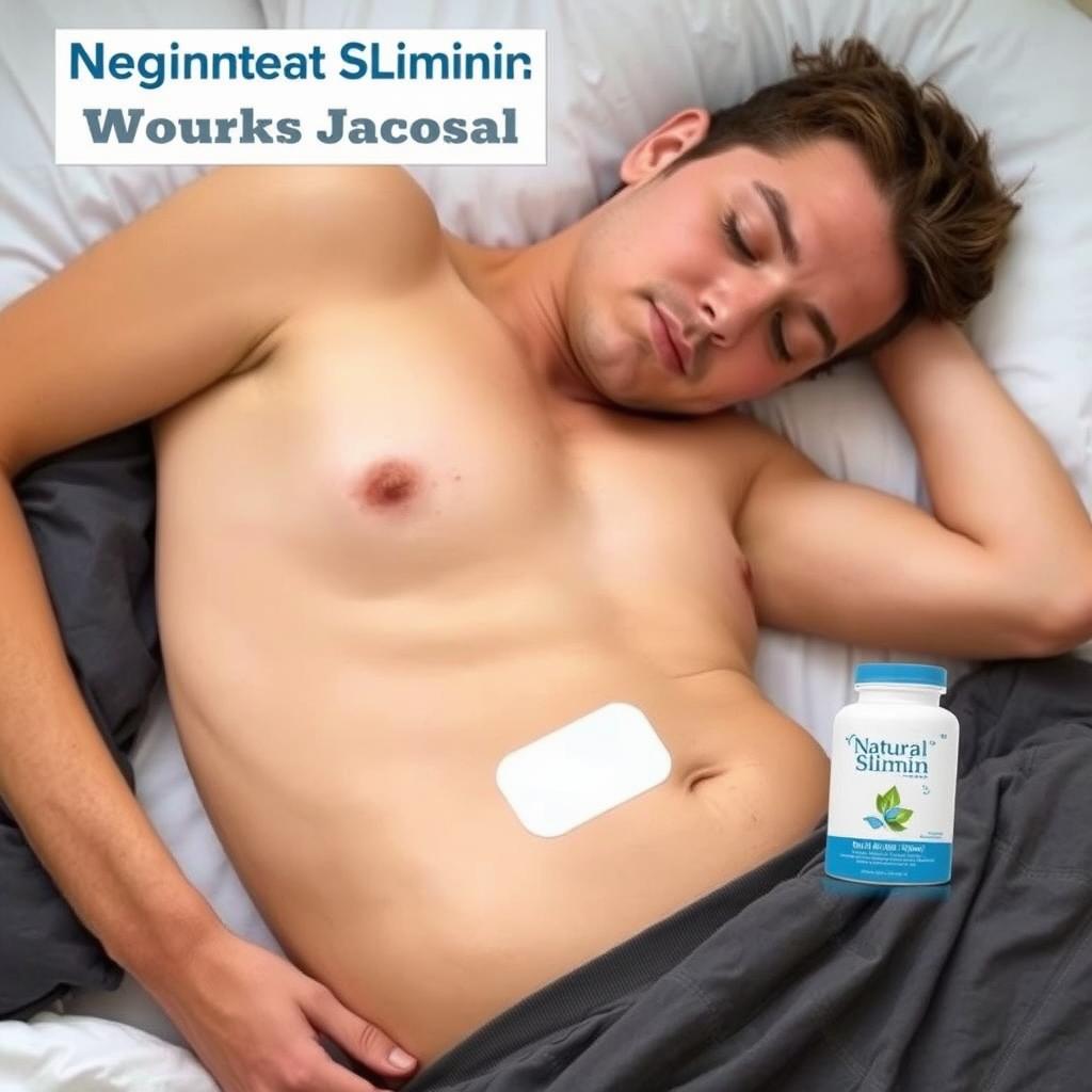 Person sleeping peacefully with Natural Slimin Patch