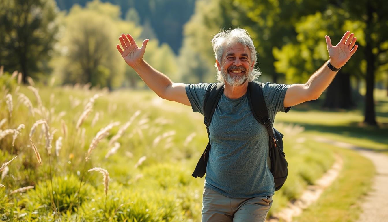 Osoba ciesząca się aktywnością fizyczną dzięki wkładkom Promaknee
