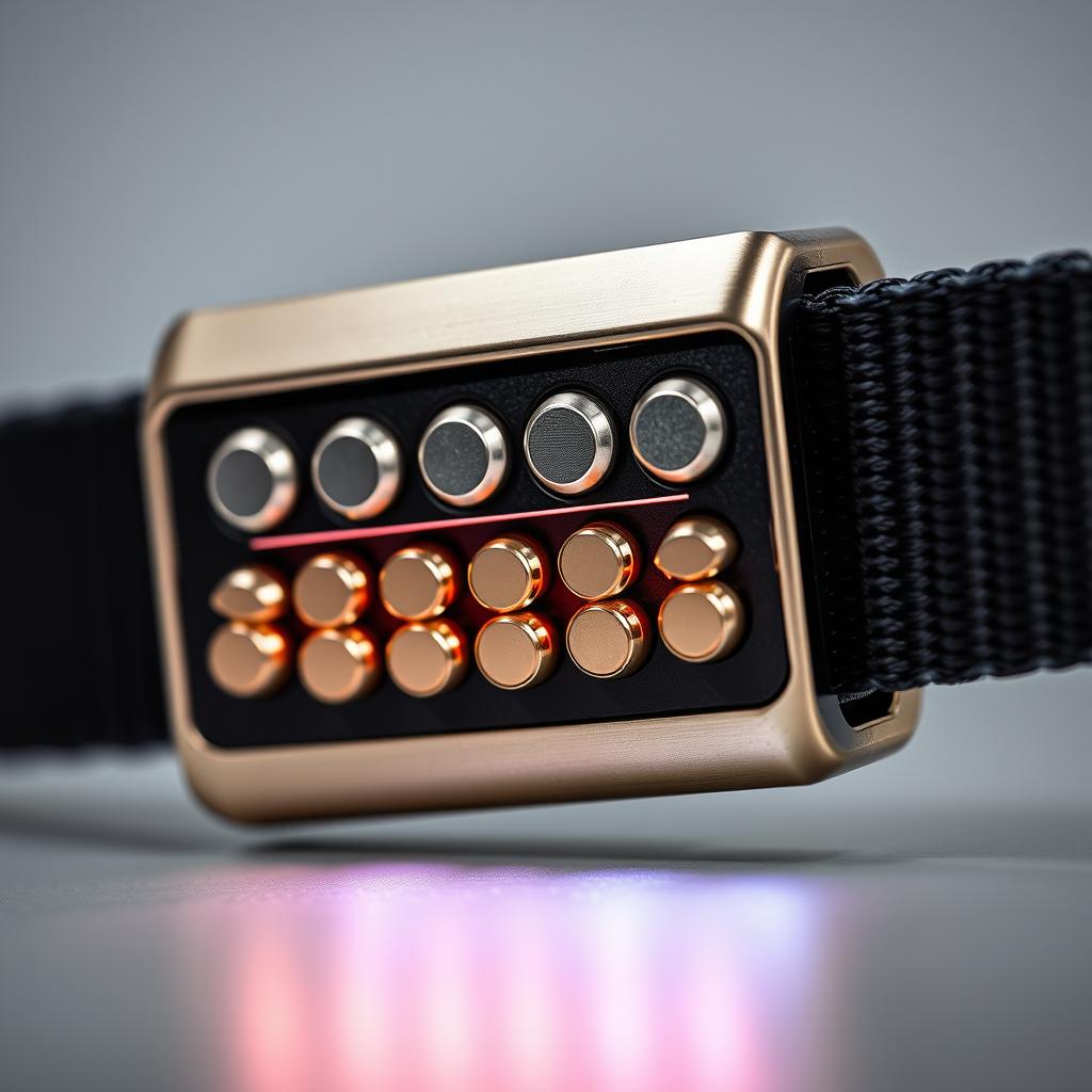 Tanebelt Pro z widocznymi magnesami neodymowymi