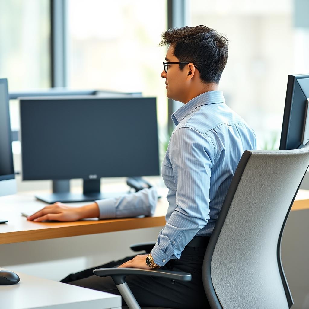 Osoba pracująca przy biurku z Taneral Pro