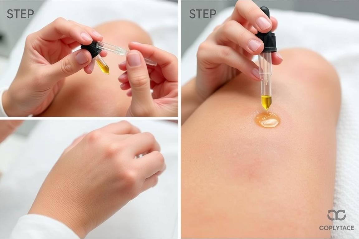 Instrukcja aplikacji Woortie Oil za pomocą pipety